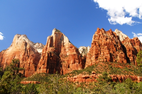 Court of the Patriarchs at Zion in Utah
